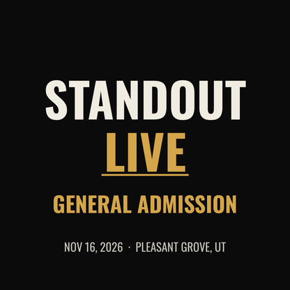 Standout Live General Admission ticket - Nov 16, 2026, Pleasant Grove, UT